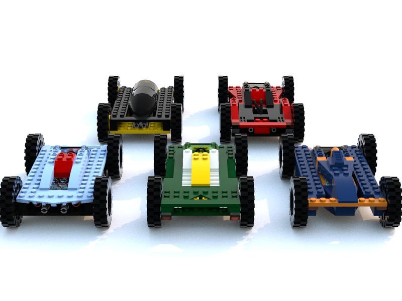 Illustration for article titled When I'm bored, I build racecars out of virtual Lego bricks